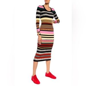 Kenzo Paris striped sweater dress